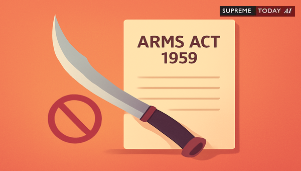 Aruval Classification Under Arms Act 1959: Prohibited Possession and Legal Applicability