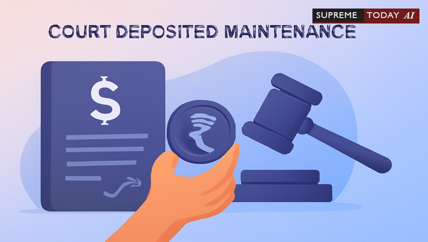 Attachment of Court-Deposited Maintenance: Execution Creditor Rights and Legal Limits