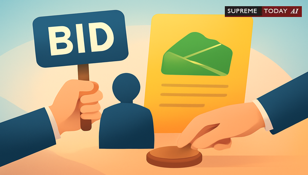 Does a Highest Auction Bid Create Vested Land Ownership Rights?