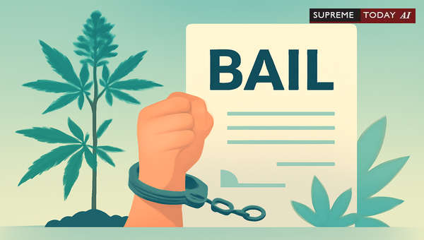 Bail Eligibility Criteria for Cannabis Plants Without Flowering Tops Under NDPS Act
