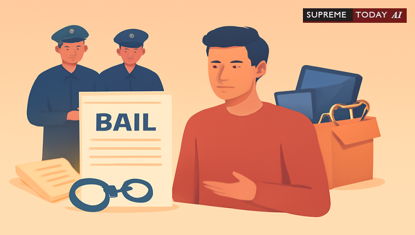 Bail on First Production When Recovered Articles Lack Connection to Alleged Stolen Property