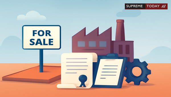 Bank Land Auctions: Determining When Factory Sheds and Machinery Transfer with Ownership