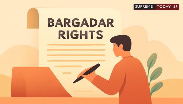 Bargadar Permanent Injunction Suits: Civil Court Jurisdiction Under West Bengal Land Reforms Act