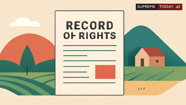 Legal Importance of Bastu Classification in Record of Rights for Land Ownership Disputes