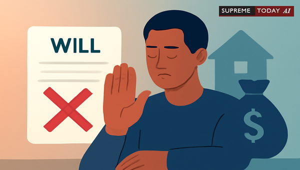 Does Beneficiary Neglect of Will Assets Constitute Legal Renunciation of Inheritance Rights?