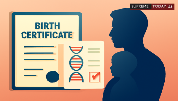Birth Certificate as Paternity Evidence: Assessing Legal Presumptions and DNA Admissibility
