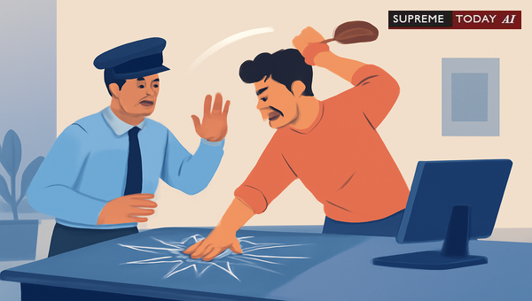 Breaking Glass Tables in Public Office: Is It Criminal Force Under Section 353 IPC?