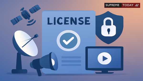 Legality of Broadcasting Channels Without Valid Downlinking License and Security Clearance