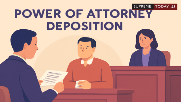 Can a Brother Depose for a Non-Appearing Plaintiff Without Power of Attorney? Legal Analysis