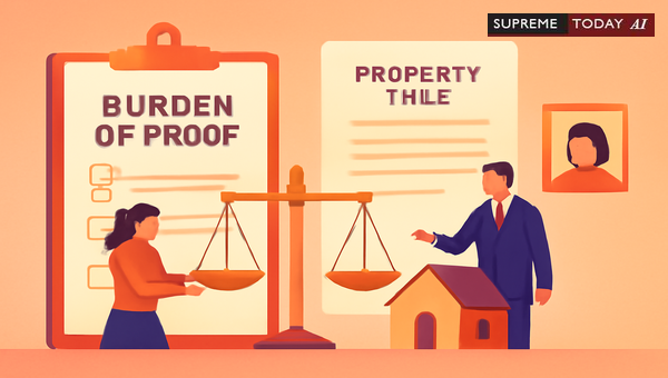 Burden of Proof in Property Title Disputes: Navigating Claims When Legal Heirs Are Missing