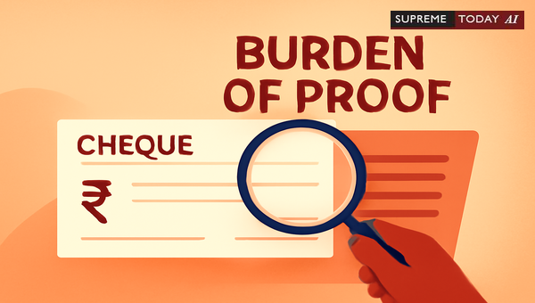 Burden of Proof and Statutory Presumptions in Section 138 Negotiable Instruments Act Litigation