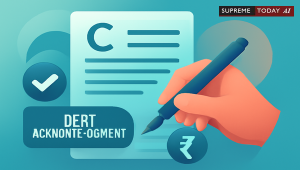 Does a C Form Constitute Valid Debt Acknowledgment Under Section 18 of the Limitation Act?