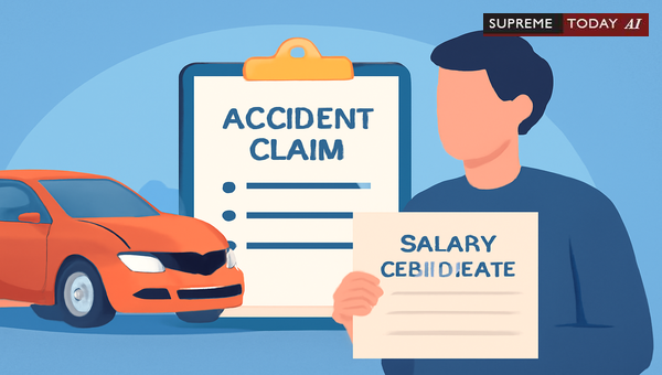 Computing Motor Accident Tribunal Compensation Claims Based upon Salary Certification and Employer Testimony