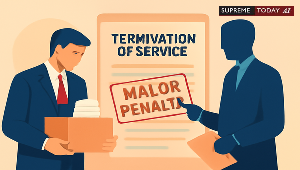 Can Employment Be Terminated Without Imposing a Major Penalty?
