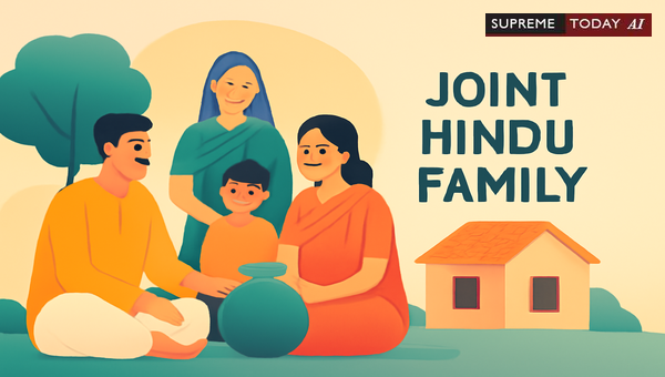 Validity of Joint Hindu Family Constitution by Single Male with Wife and Daughters