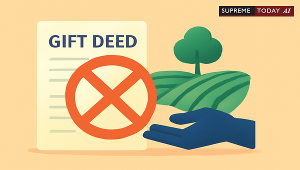 Invalidity of Unilateral Gift Deed Cancellation for Agricultural Land in India