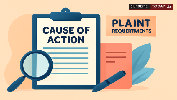 Cause of Action: Must Be Specifically Stated in Plaint?