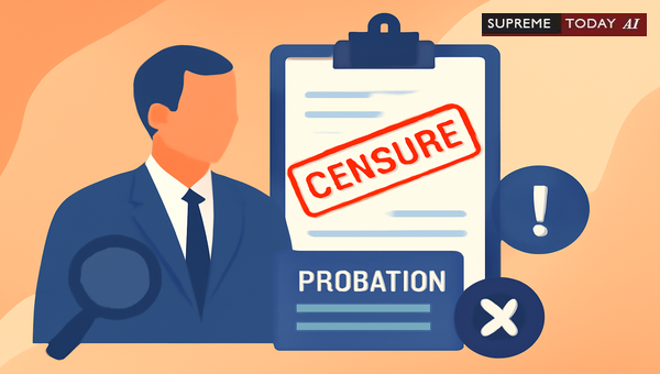 Does Censure During Probation Impact Confirmation and Service Continuity in Government Employment?
