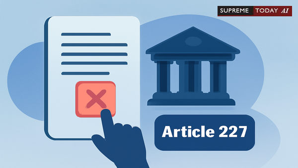 Can Order Dismissing Plaint Rejection Be Challenged Under Article 227?