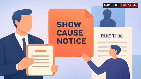 Challenging Disciplinary Orders Due to Unreceived Replies Under TNCS Rules