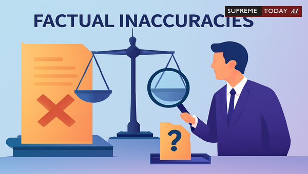 Challenging Factual Inaccuracies in Judicial Orders: Grounds for Review Petitions