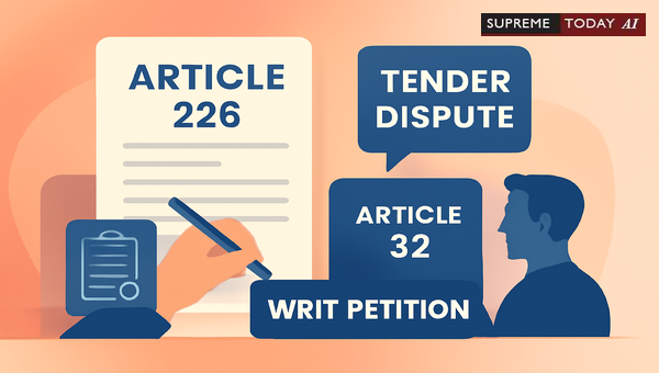 Challenging Government Tenders and Work Orders: When Can You File a Writ Petition?