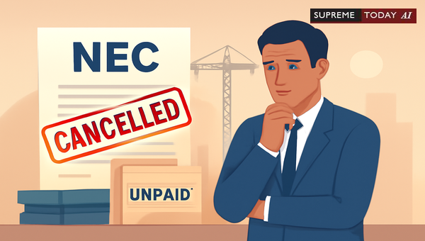 Challenging NEC Project Cancellations Near Completion with Pending Unpaid Contractor Bills