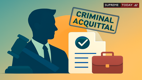 Challenging Job Termination After Criminal Acquittal: Scope and Legal Limitations