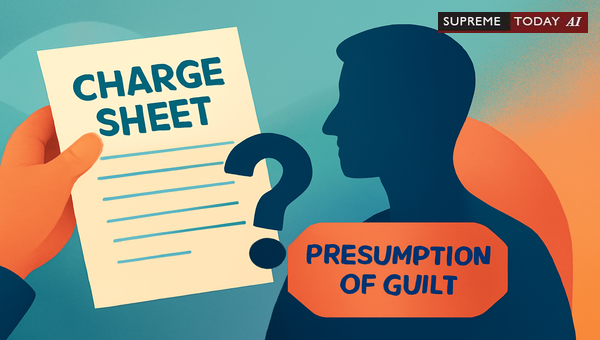 Charge Sheet Does Not Create Presumption of Guilt Under Indian Criminal Law