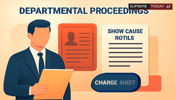 Impact of Improper Charge Sheet and Show Cause Notice Service on Departmental Proceedings