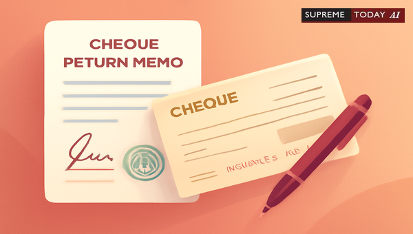 Validity of Unsigned Cheque Return Memos in Section 138 Negotiable Instruments Act Cases