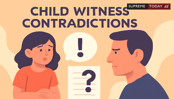 Admissibility of Child Witness Testimony With Minor Contradictions Under the POCSO Act