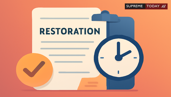 Restoration Applications for Dismissed Civil Suits: Procedure, Grounds, and Limitations under CPC