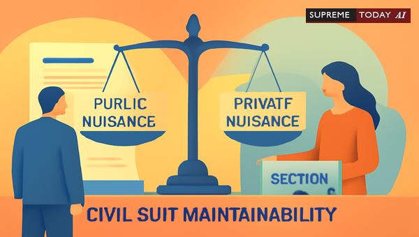 Maintainability of Civil Suits in Private Nuisance Cases vs Section 133 CrPC Proceedings