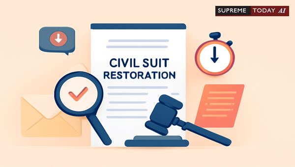 Requirements for Reissuing Expired Summons After Civil Suit Restoration Under CPC