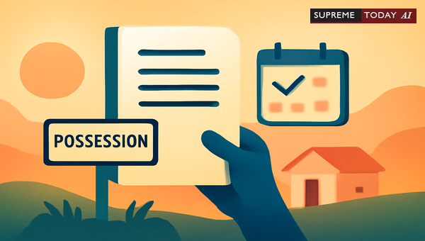 Claimant Compensation Entitlement from Land Possession Date Under Acquisition Law