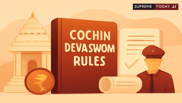 Statutory Duties and Disciplinary Regulations of the Cochin Devaswom Board Under 1950 Act
