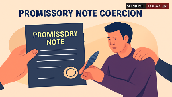 Enforceability of Promissory Notes under Coercion in Indian Contract Law