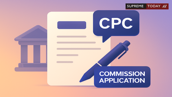 Procedural Validity of Filing Commission Applications Before Written Statement in CPC Civil Suits