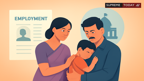 Compassionate Appointment Denial for Sons When Surviving Spouses Hold Government Jobs