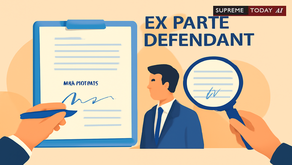 Limitations on Compelling Specimen Signatures from Ex Parte Defendants in Indian Law