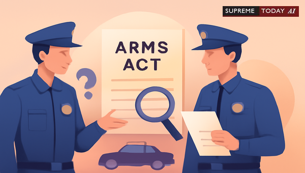 Can a Complainant Officer Serve as Investigating Officer in Arms Act Cases?