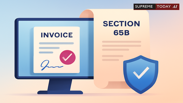 Can Computer-Printed Invoice Be Primary Evidence Without Seal?