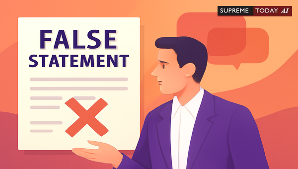 Legal Consequences of False Statements in Respondents' Written Statements