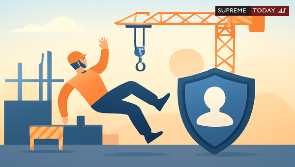 Does a Construction Site Fatal Fall Qualify as an Insured Accident Under Legal Standards?