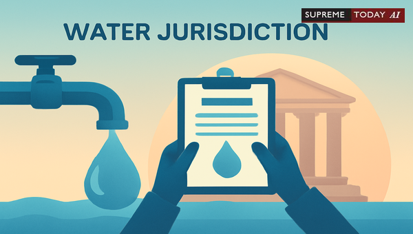 Adjudicating Water Supply Disputes: Scope of Consumer Court Jurisdiction and Supreme Court Precedents