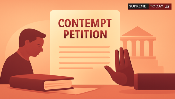 Maintainability of Contempt Petitions in High Court Against Adverse Revenue Court Orders