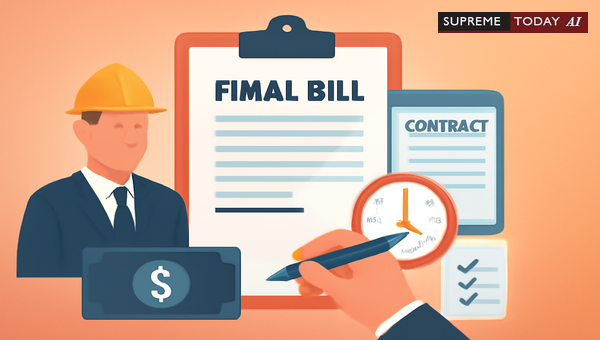 Validity of Late Contractor Bill Submissions During Project Time Extensions