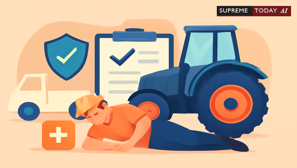 Coolie on Tractor: Workmen Compensation Rights
