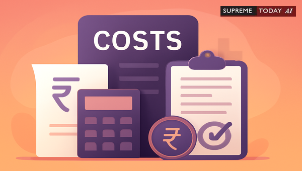 Judicial Costs in Execution Applications: Indian Court Precedents and Procedures